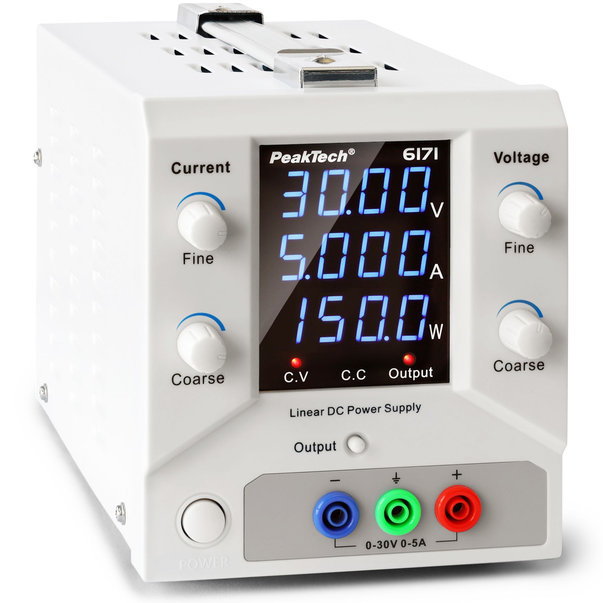 PeakTech P 6171 Digital Labornetzgerät 0-30 V / 0-5 A DC