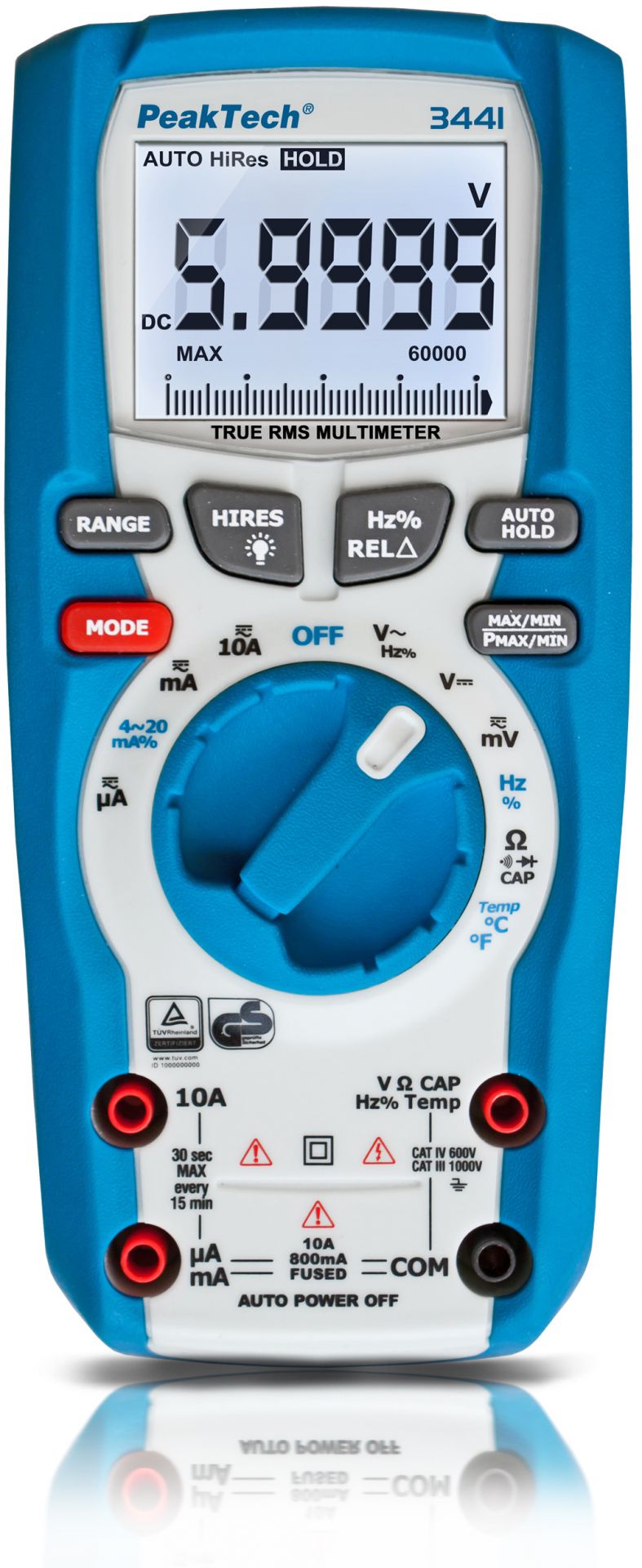 PeakTech P 3441 TrueRMS Digitalmultimeter 60.000 Counts