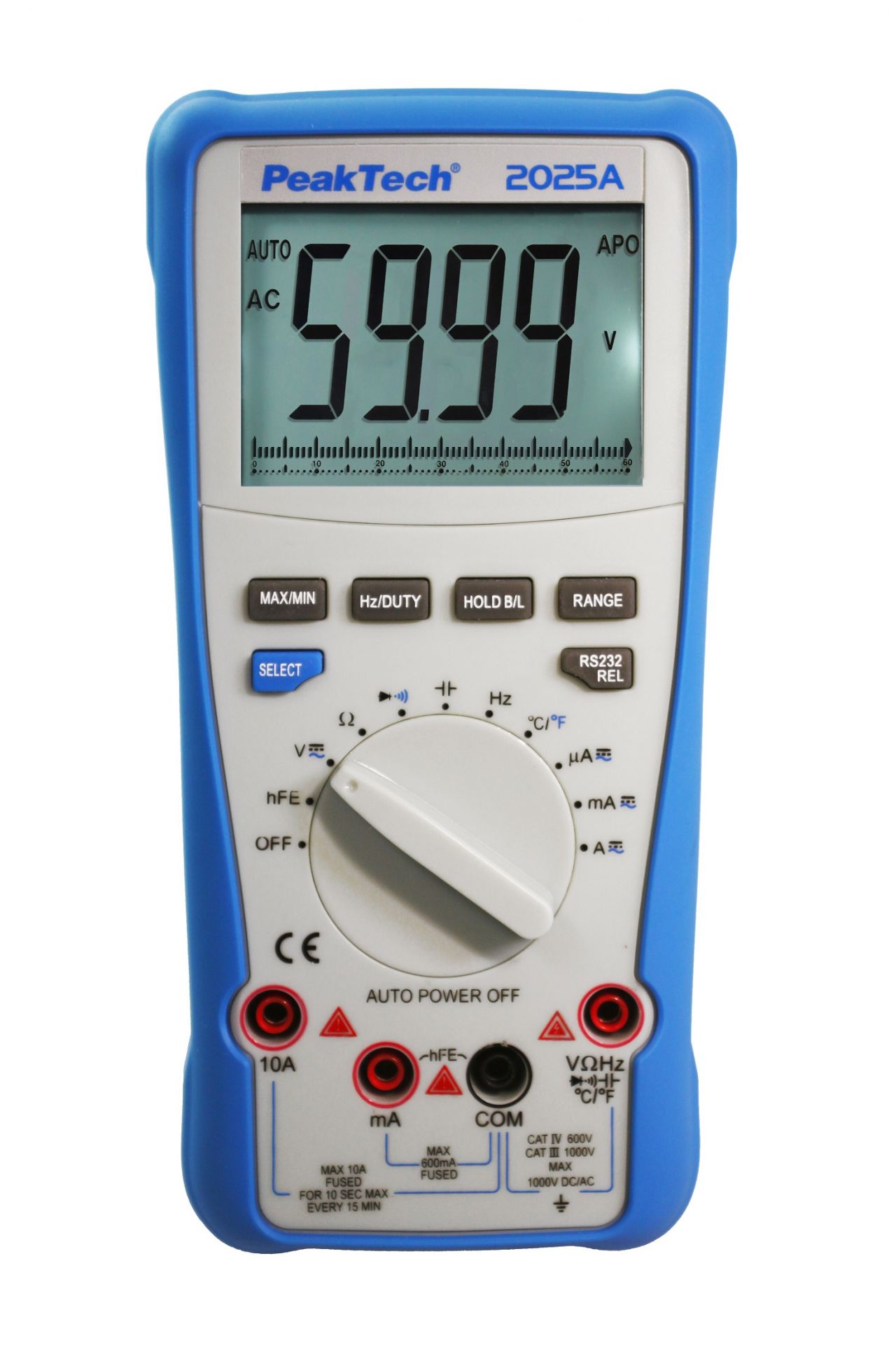 PeakTech P 2025 A True RMS 1000 V Digitalmultimeter 6000 Counts, USB