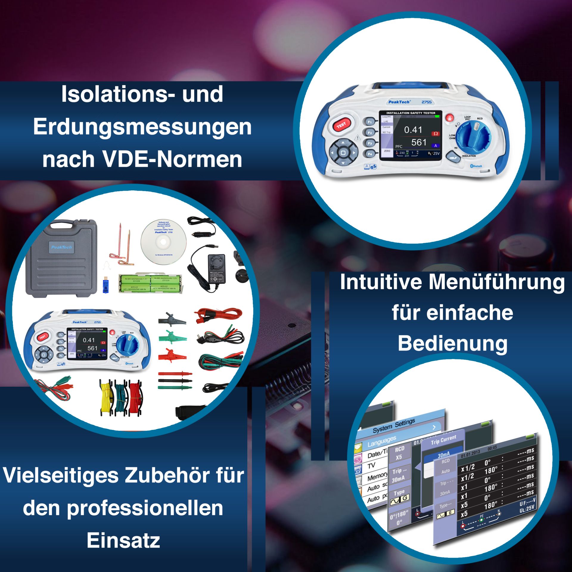 Miete - PeakTech P 2755 Installationstester