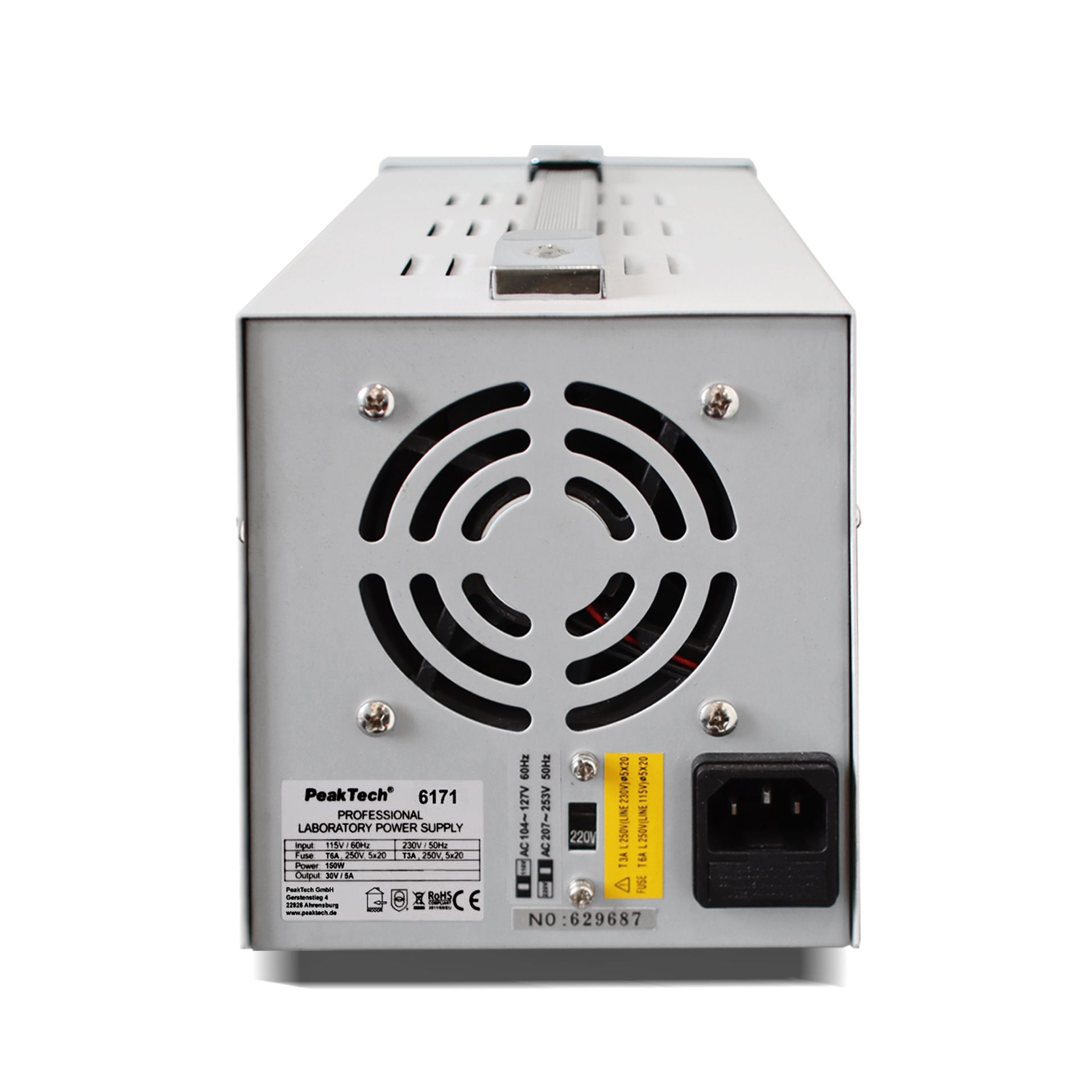 PeakTech P 6171 Digital Labornetzgerät 0-30 V / 0-5 A DC