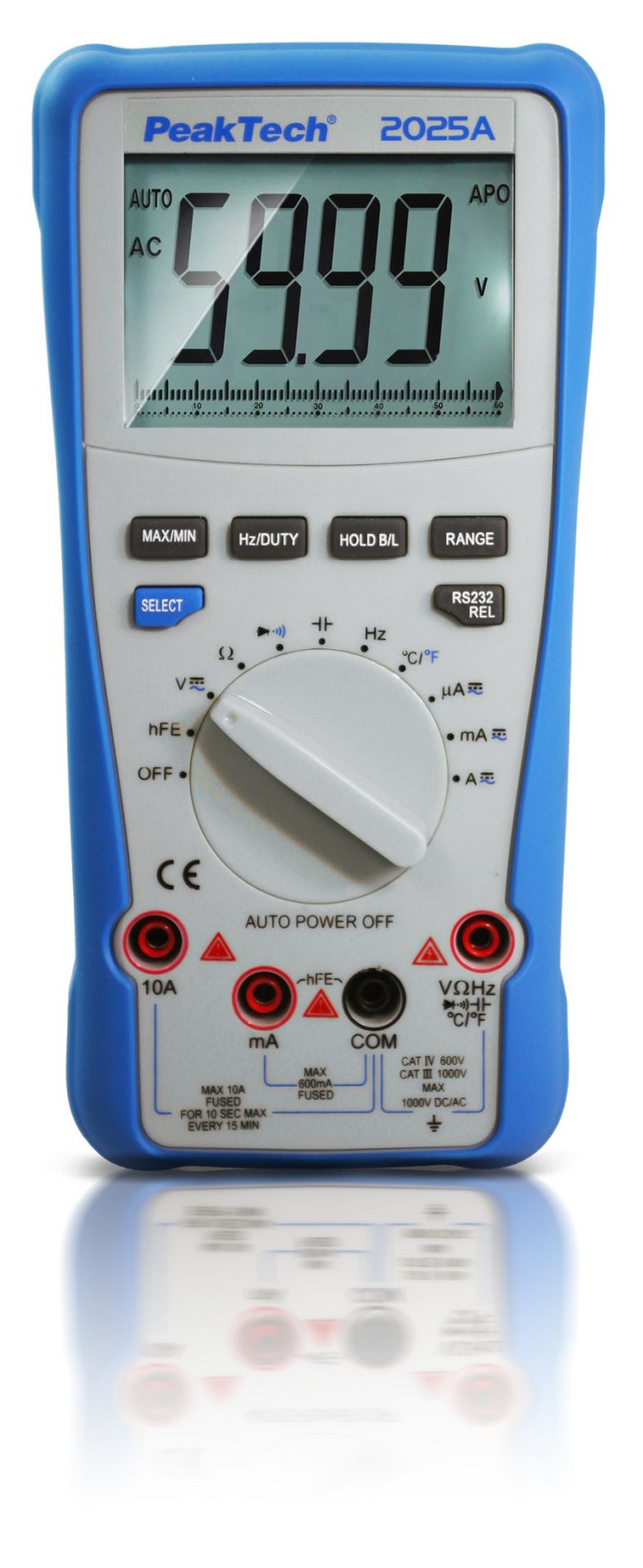 PeakTech P 2025 A True RMS 1000 V Digitalmultimeter 6000 Counts, USB