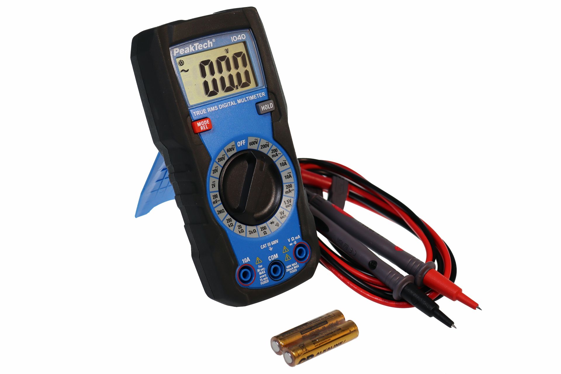 PeakTech P 1040 TrueRMS Digital Multimeter 2000 Counts, Man. Range
