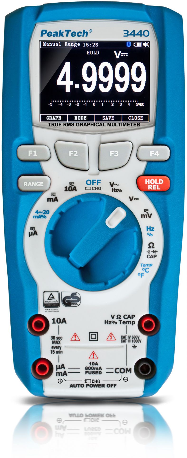 PeakTech P 3440 True RMS grafisches Multimeter 50.000 Counts