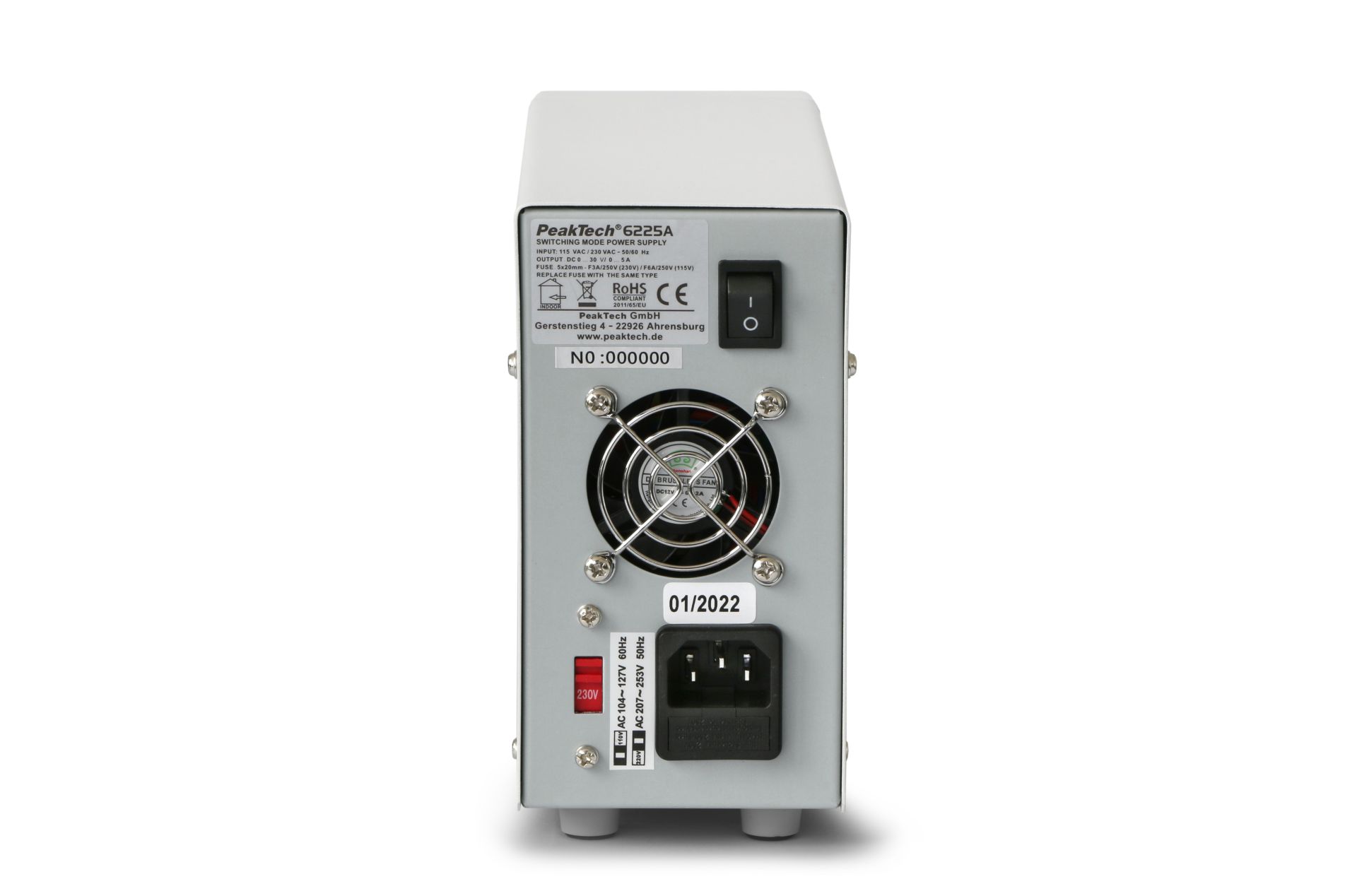 PeakTech P 6225 A Labor-Schaltnetzteil DC 0 - 30 V/0 - 5 A