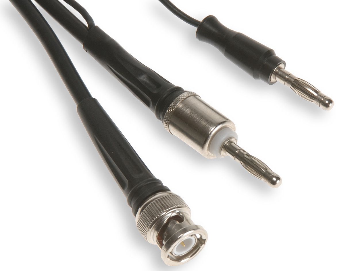 PeakTech® MKS-1 BNC auf 4 mm Bananenstecker ~ Messkabel -100 cm Länge