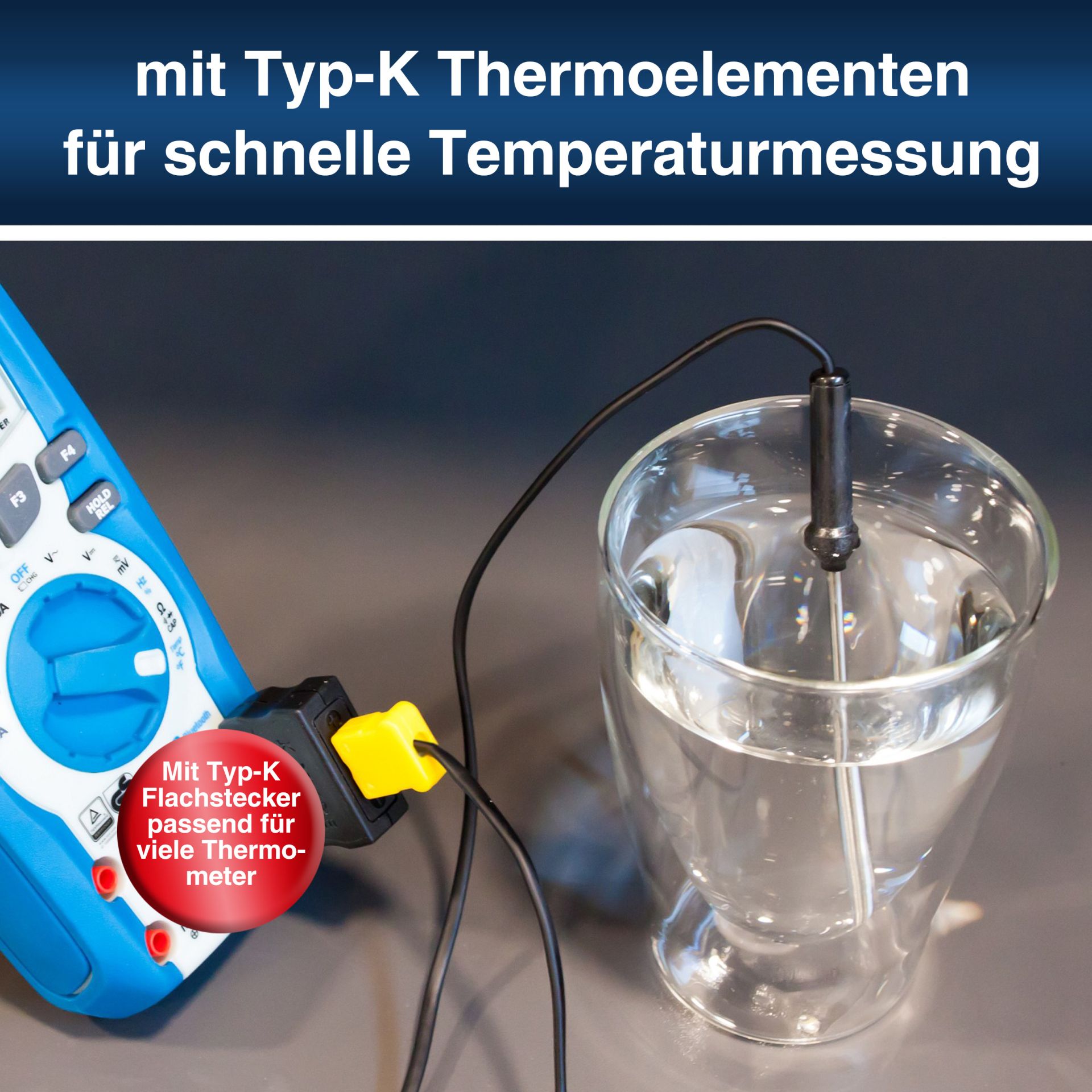 PeakTech® P 8200 Messzubehör-Set mit diversen Leitungen / Klemmen