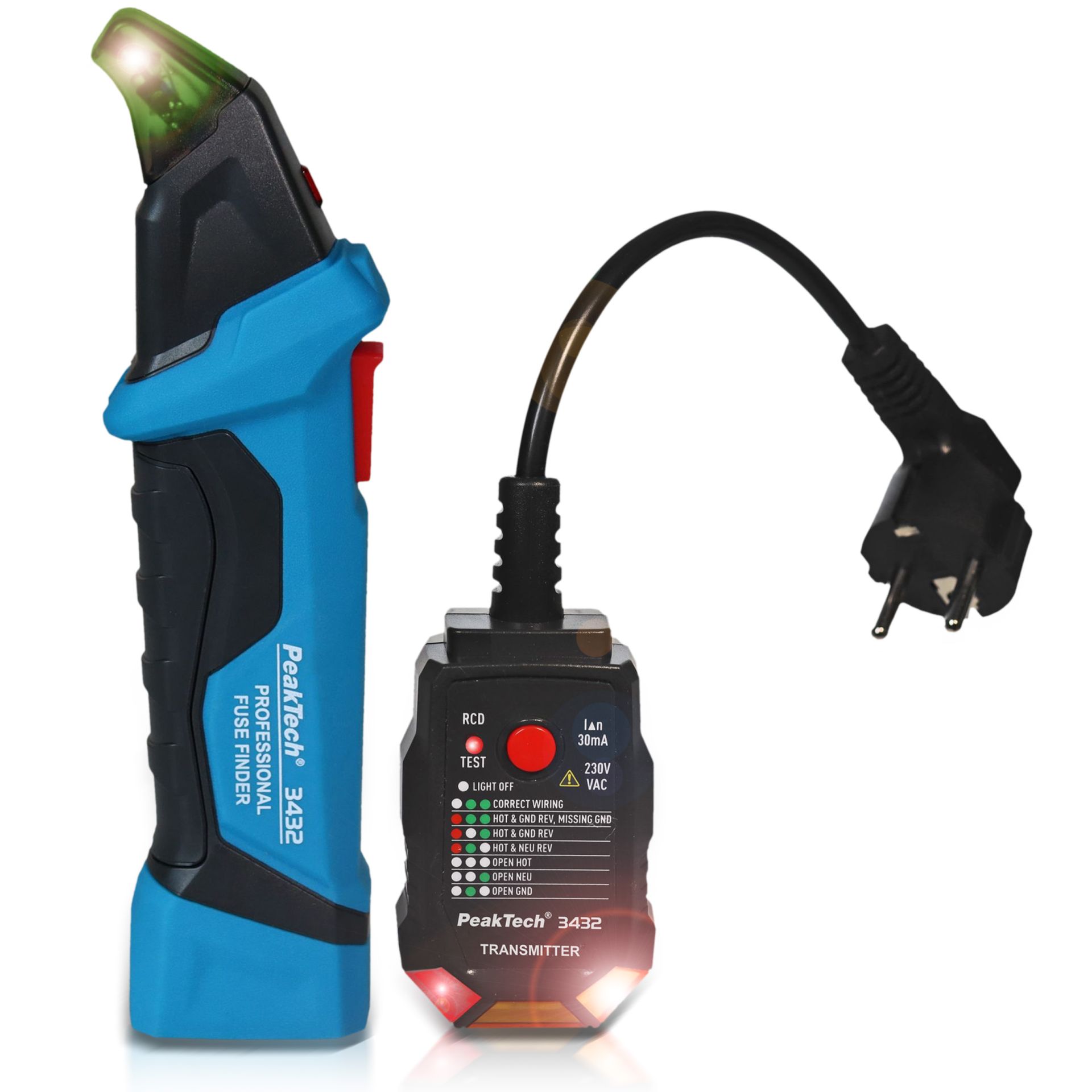PeakTech P 3432 Sicherungsfinder mit RCD Tester