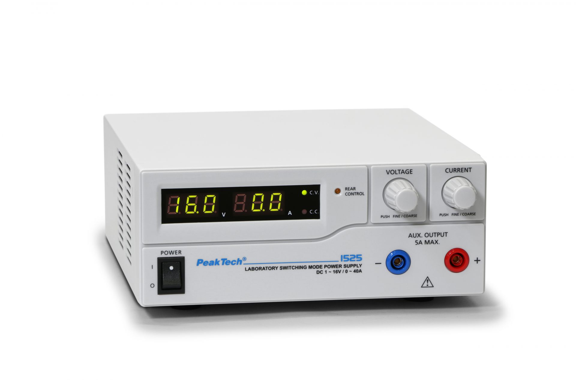 PeakTech P 1525 Labor-Schaltnetzteil DC 1 - 16 V / 0 - 40 A