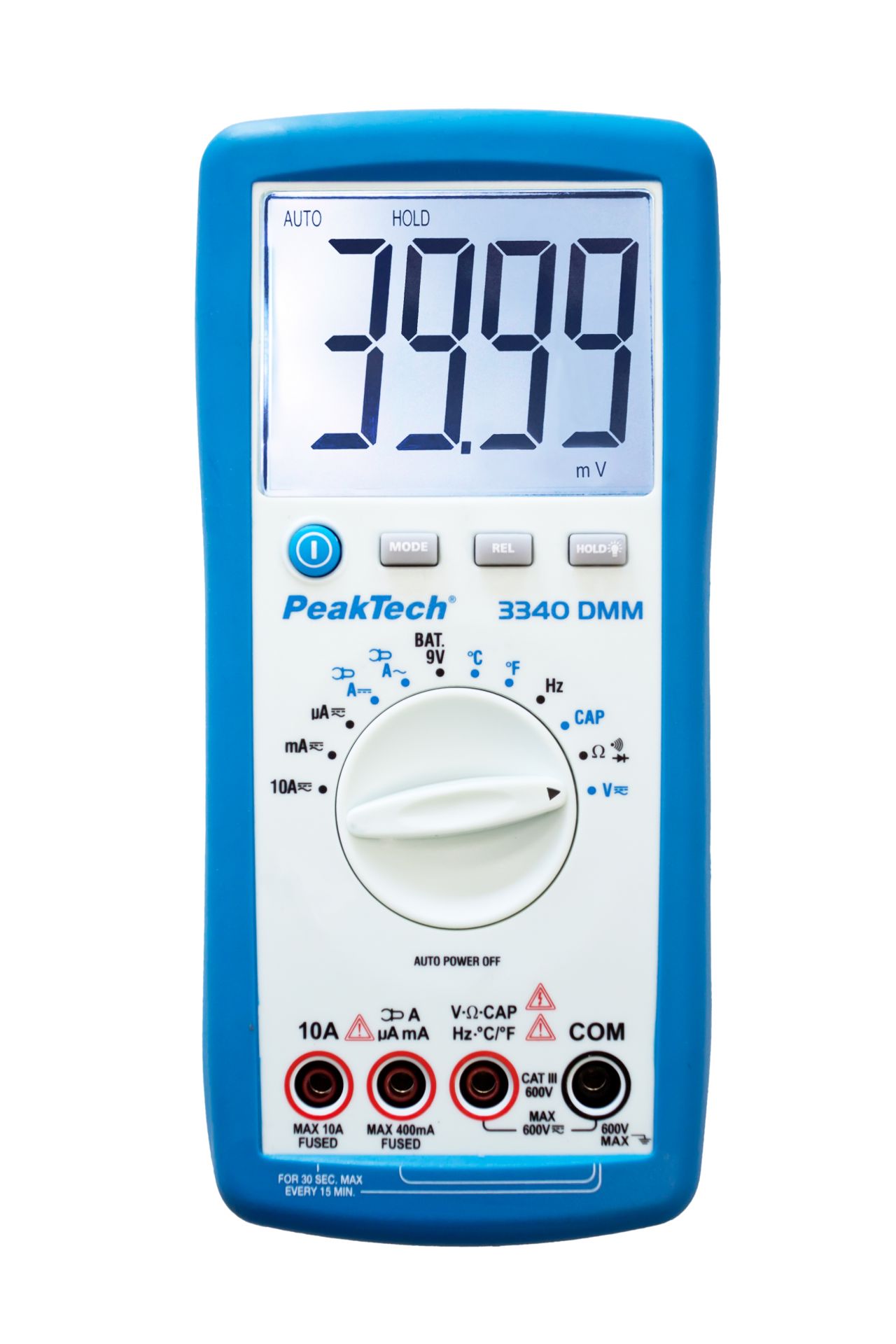 PeakTech P 3340 Digitalmultimeter, 4.000 Counts, 600V AC/DC