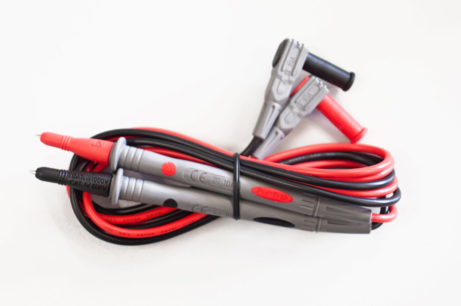 PeakTech TKS-4 Messleitungssatz mit 4 mm Federkontakt Prüfspitze