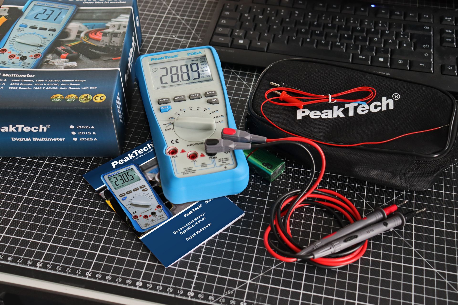 PeakTech P 2015 A True RMS 1000 V Digitalmultimeter 4000 Counts