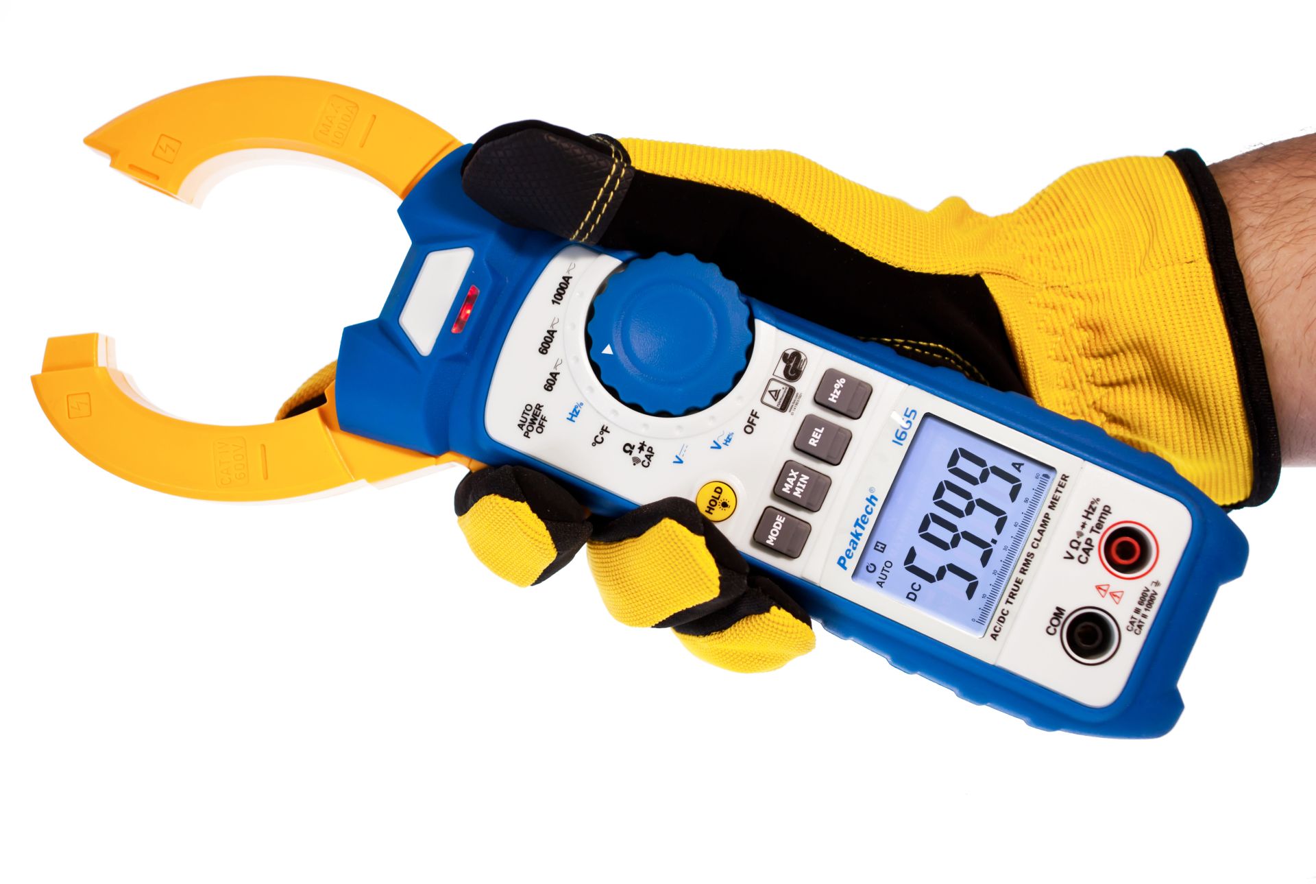 PeakTech P 1665 TrueRMS Stromzange 6.000 Counts 1000 A AC/DC