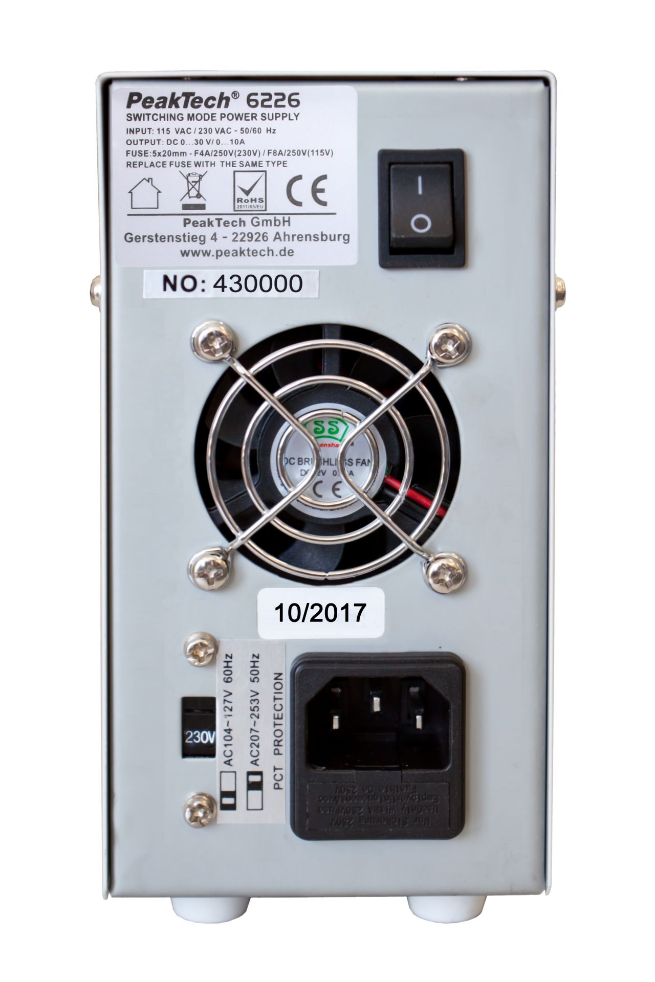 PeakTech P 6226 DC Labor-Schaltnetzteil 0 - 30V / 0 - 10A