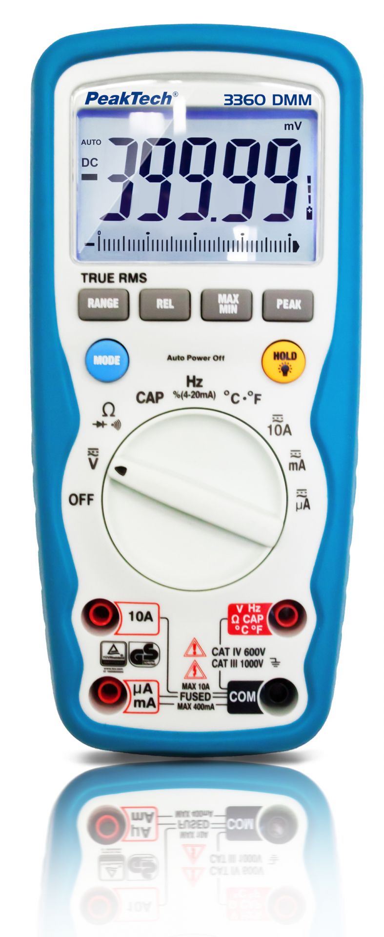 PeakTech P 3360 Digitalmultimeter, 40.000 Counts, IP67 mit TrueRMS