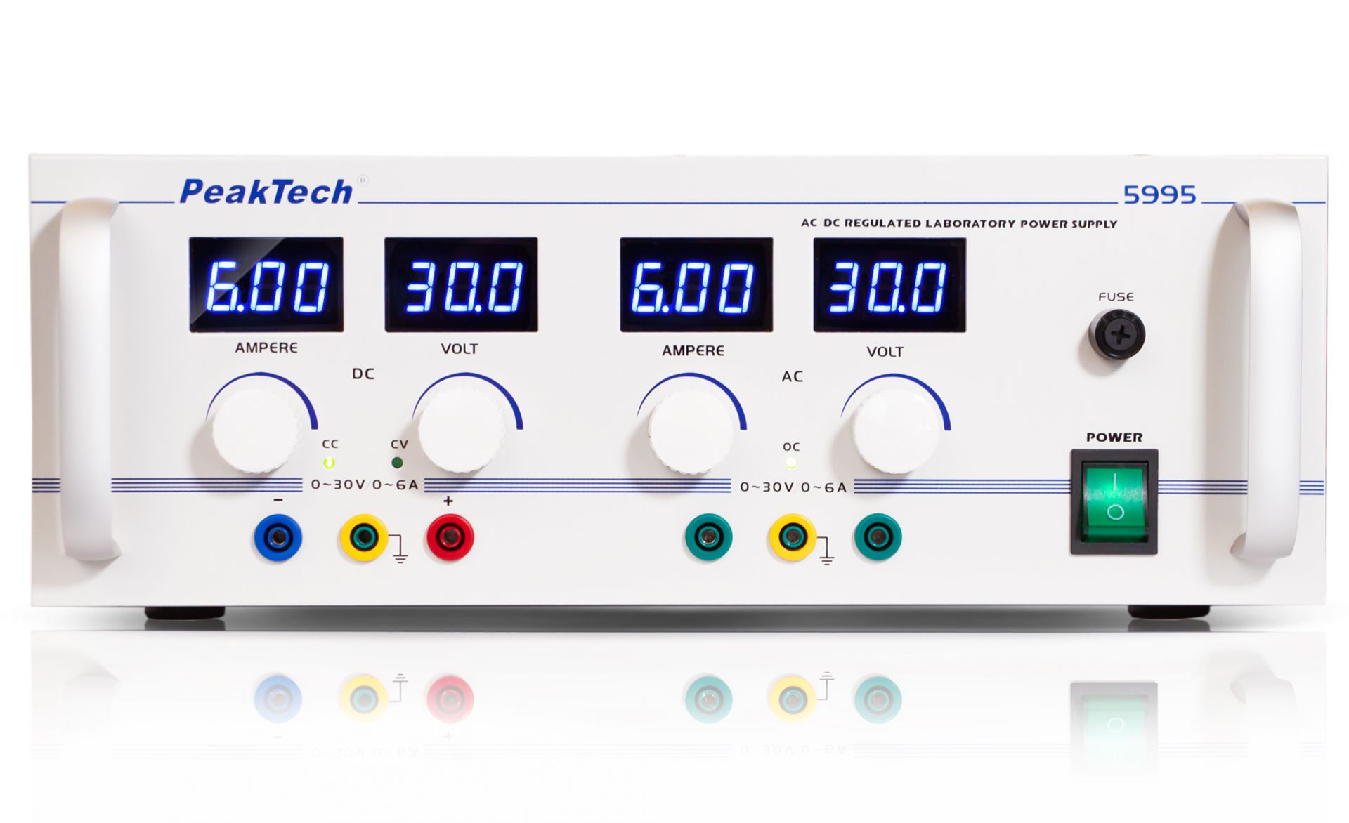 PeakTech P 5995 AC/DC Labornetzgerät 0 - 30 V/0 - 6 A