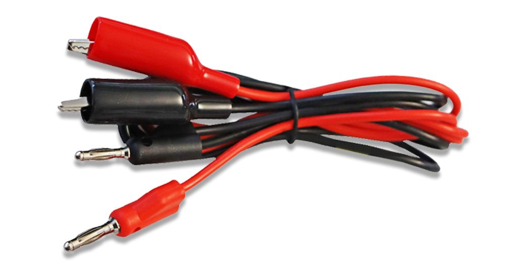 PeakTech® P 7035 Prüfleitungen für Labornetzgeräte mit Klemmen