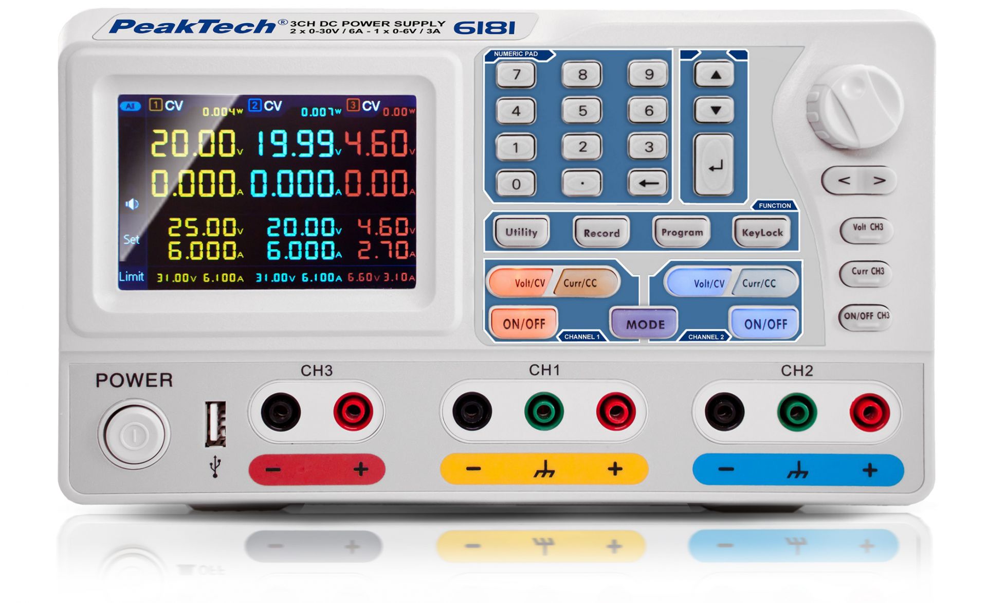 PeakTech P 6181 Programmierbares DC Labornetzgerät