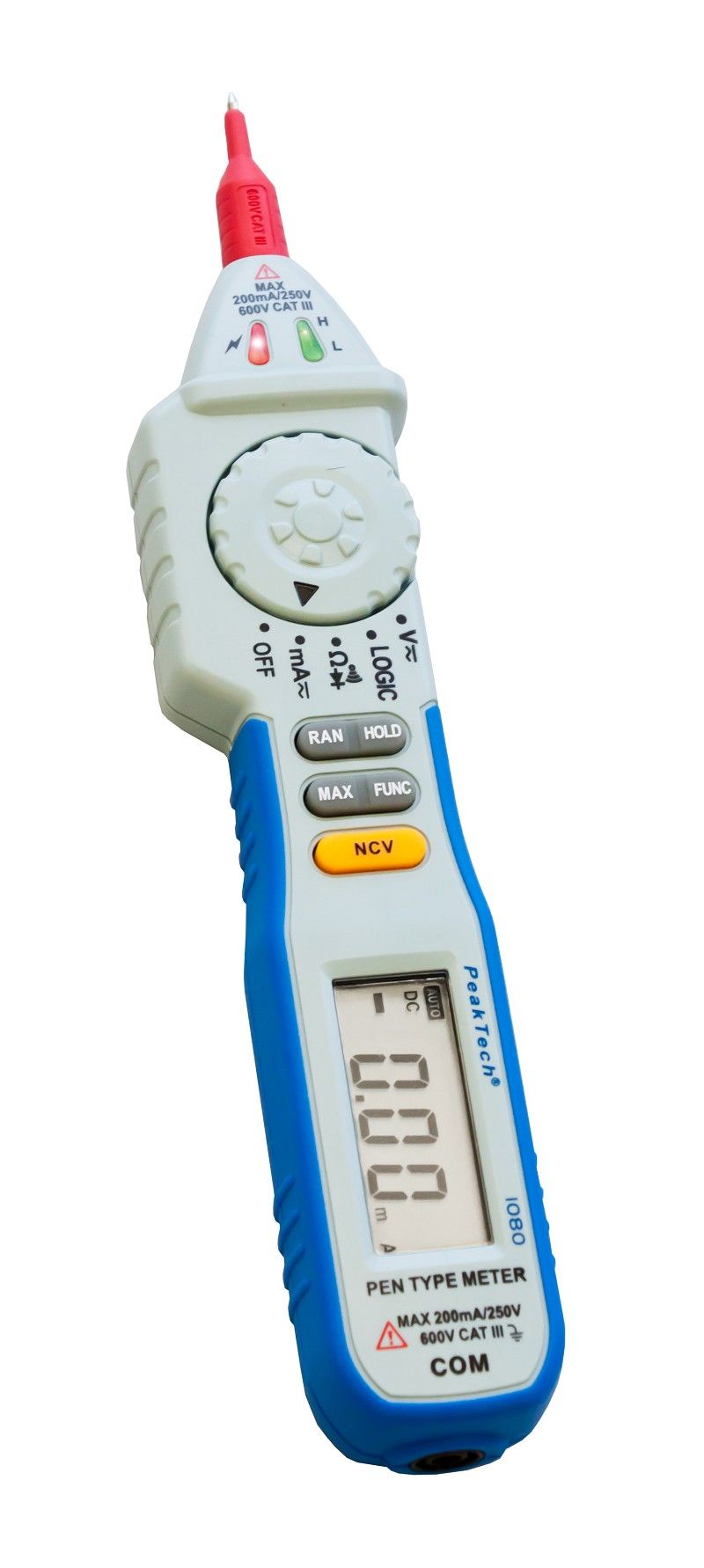 PeakTech P 1080 600V AC/DC Siftmultimeter ~ 2000 stellige LCD