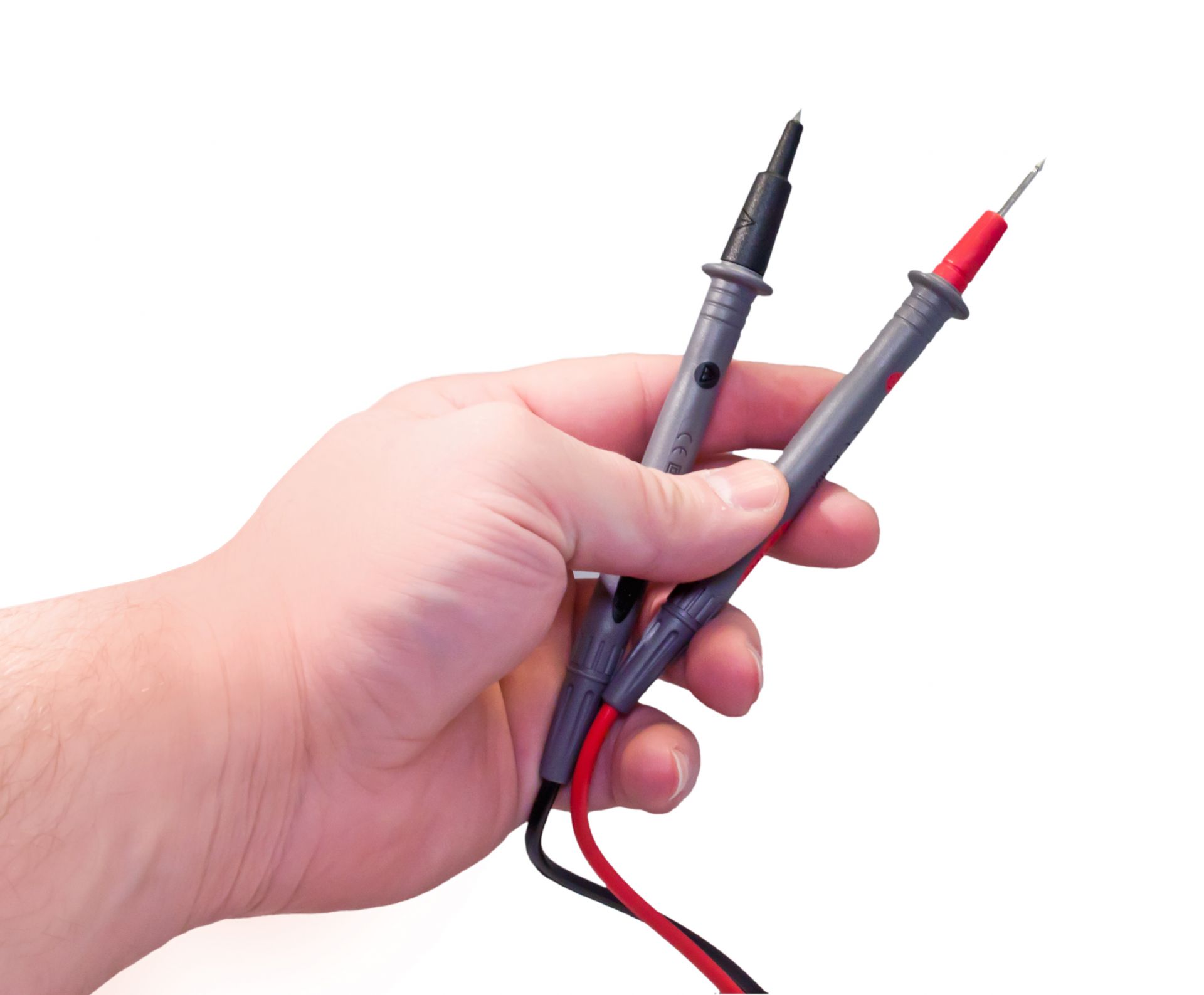 PeakTech TKS-8 Prüfleitungen mit 2 mm Prüfspitze und Schutzkappen