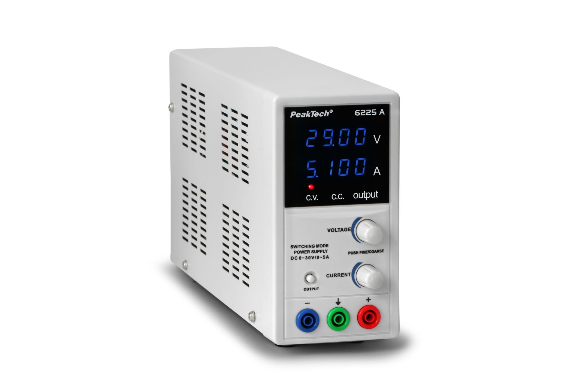 PeakTech P 6225 A Labor-Schaltnetzteil DC 0 - 30 V/0 - 5 A