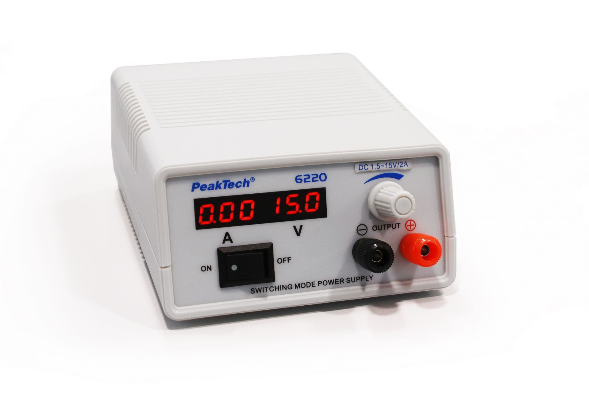PeakTech P 6220 Mini -Schaltnetzteil, 1,5 - 15 V / 2 A DC