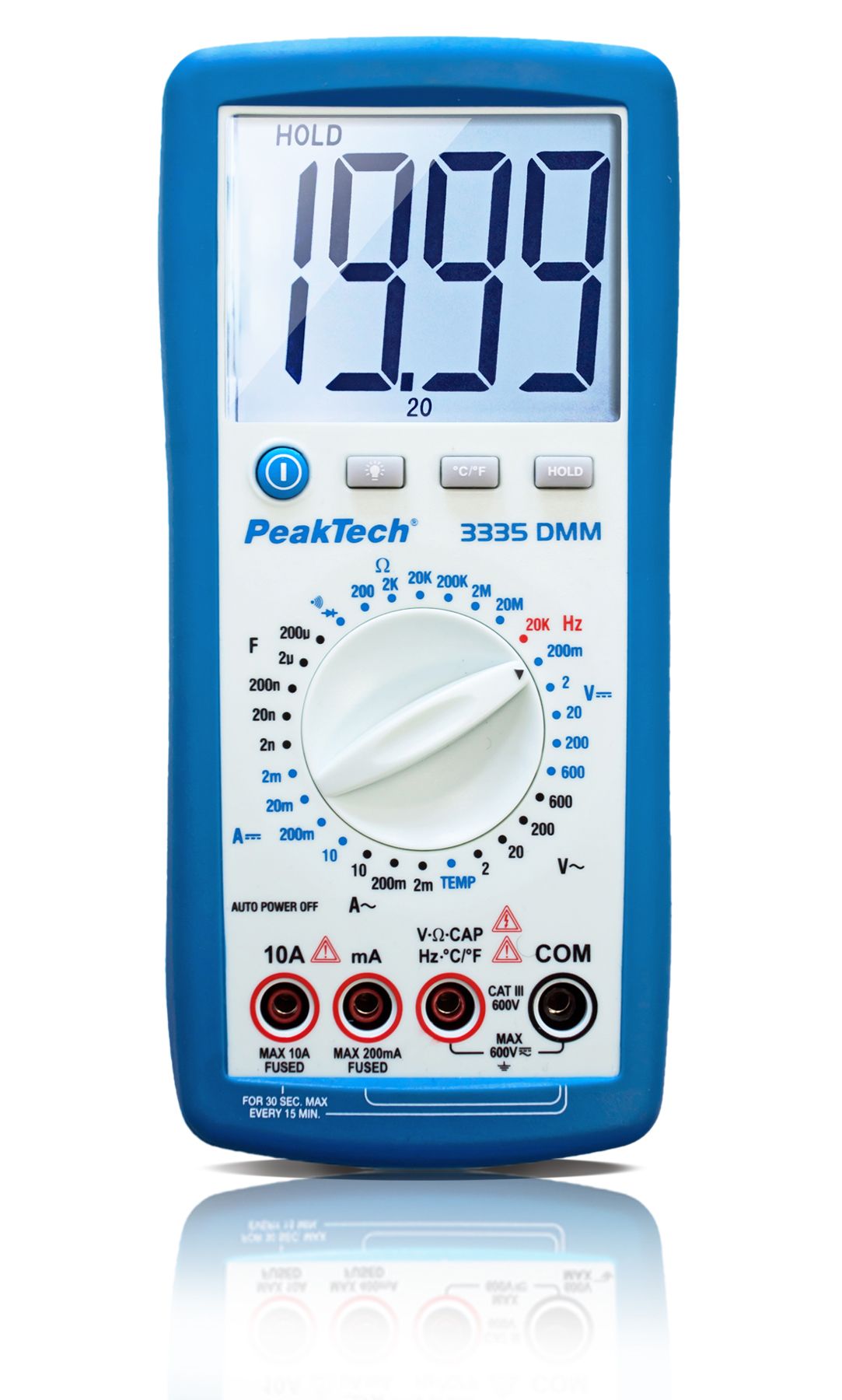 PeakTech P 3335 Digitalmultimeter, 2.000 Counts, 600V AC/DC
