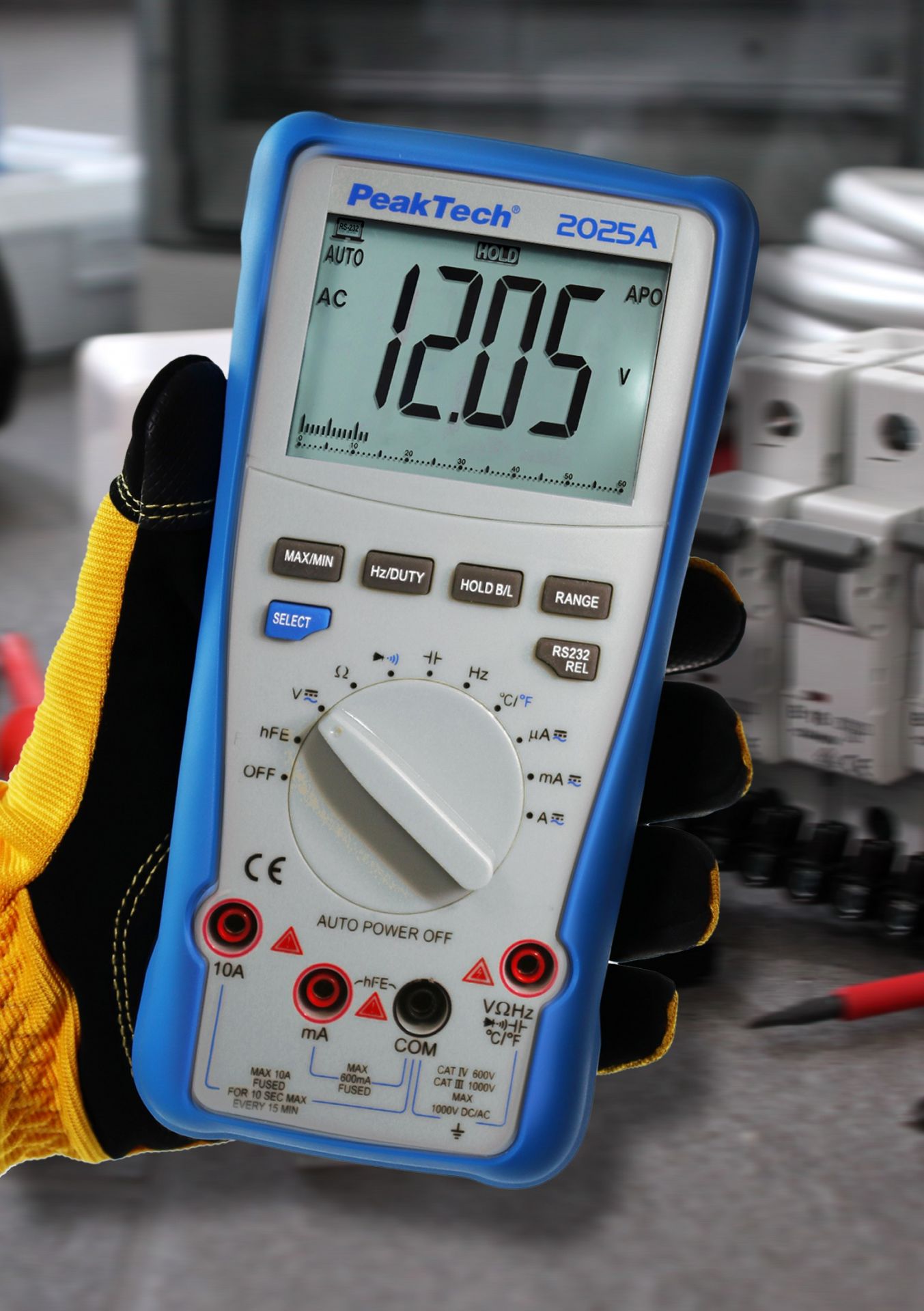 PeakTech P 2025 A True RMS 1000 V Digitalmultimeter 6000 Counts, USB