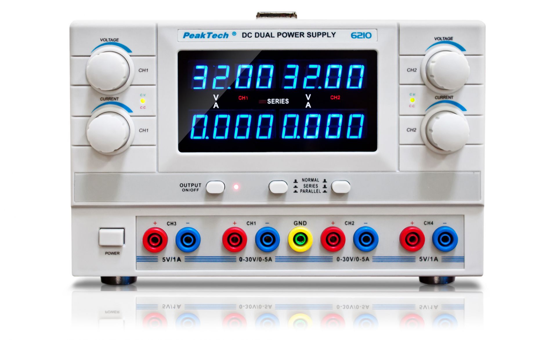 PeakTech P 6210 Digital Labornetzgerät mit 4 Spannungsausgängen